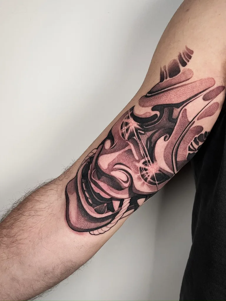 Black and grey realism tattoo by Alex Roze